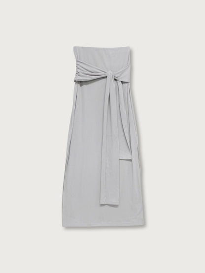 belt maxi skirt
