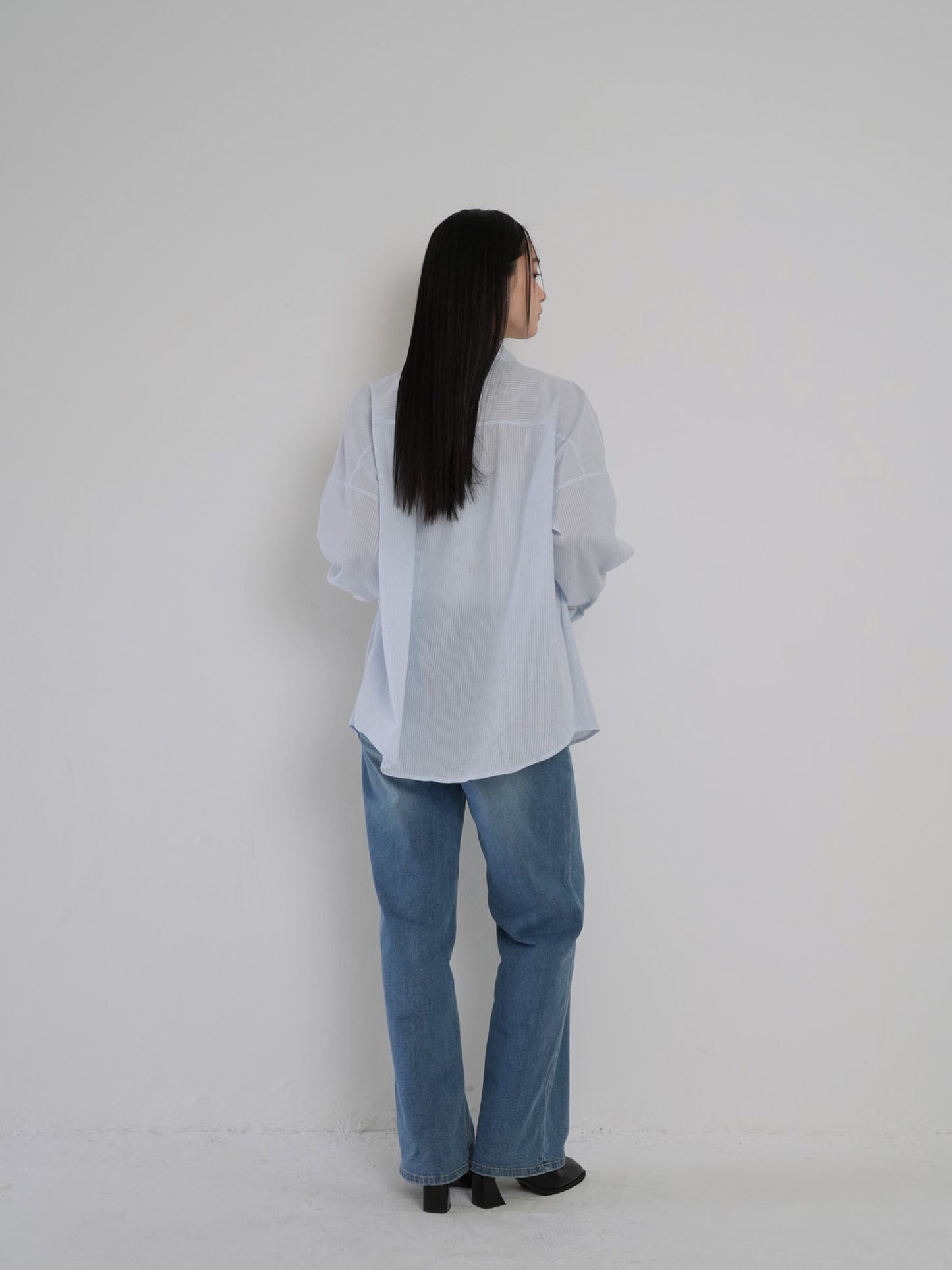 stretching straight jeans