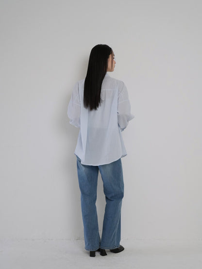 stretching straight jeans