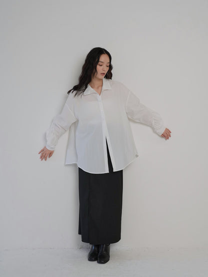 shirring nylon shirt