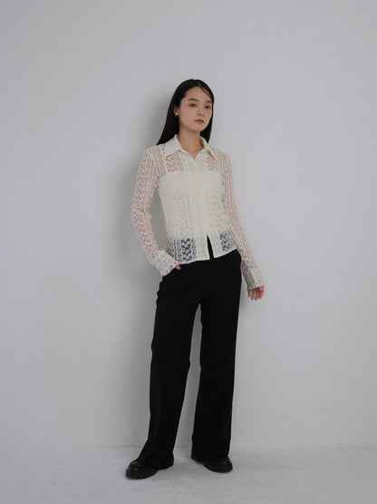 straight casual slacks