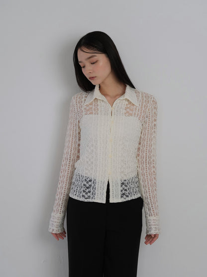 sheer lace shirt