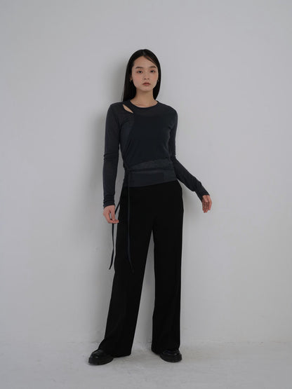 straight casual slacks