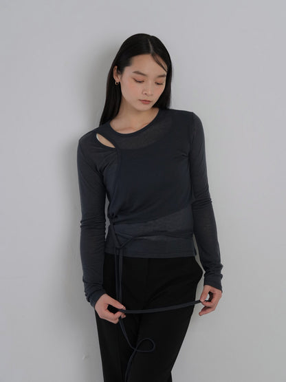 sheer wrap tops