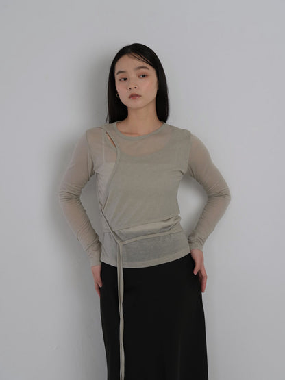 sheer wrap tops