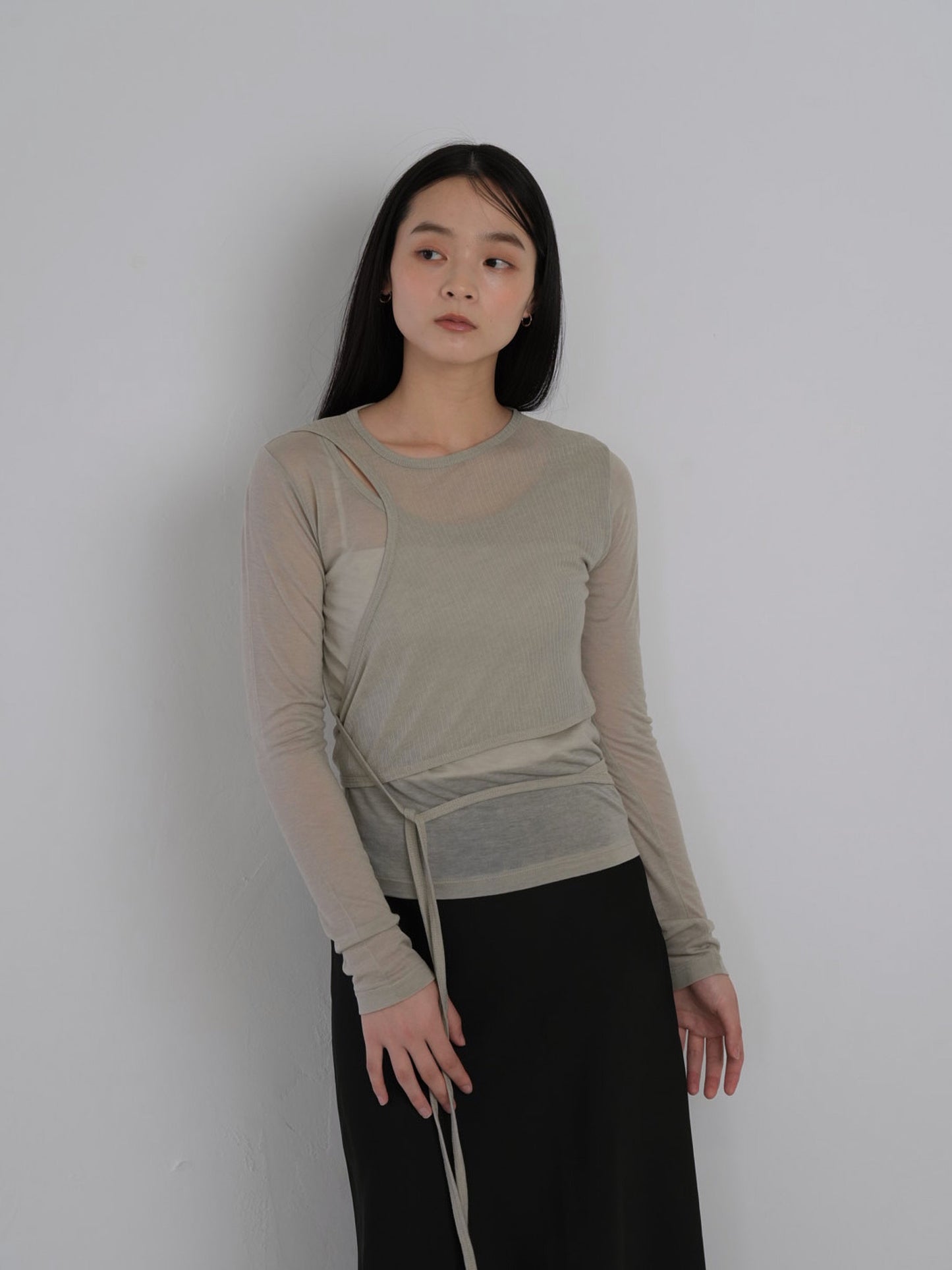 sheer wrap tops
