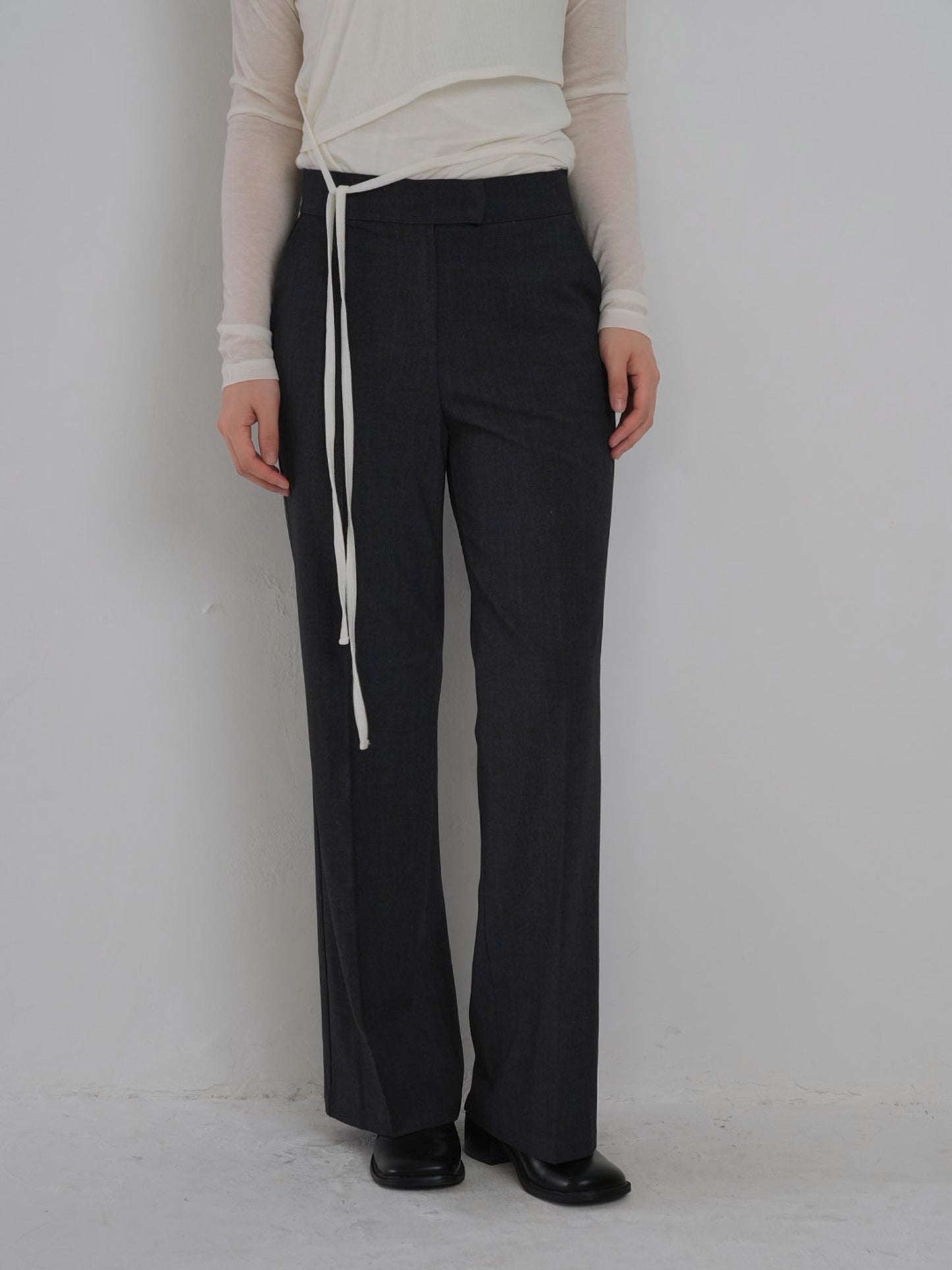 straight casual slacks