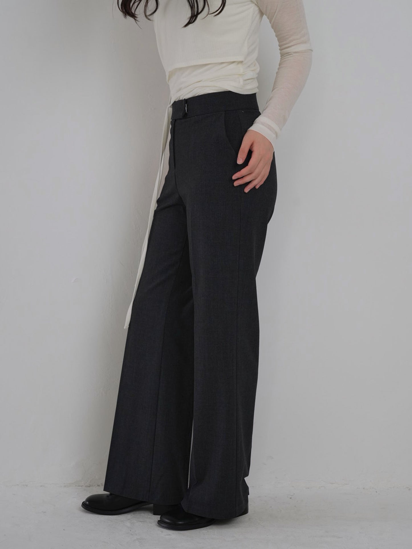 straight casual slacks