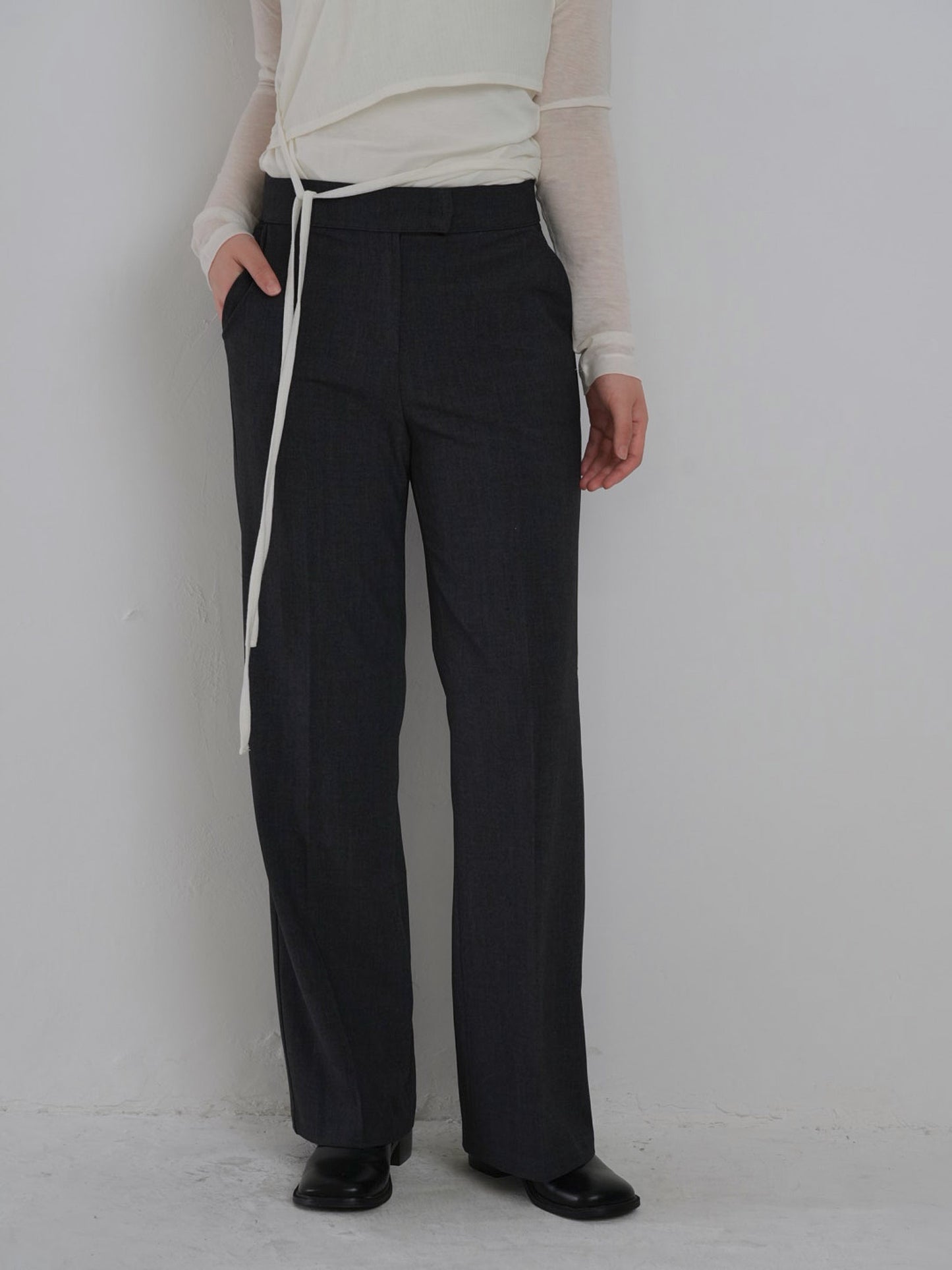 straight casual slacks