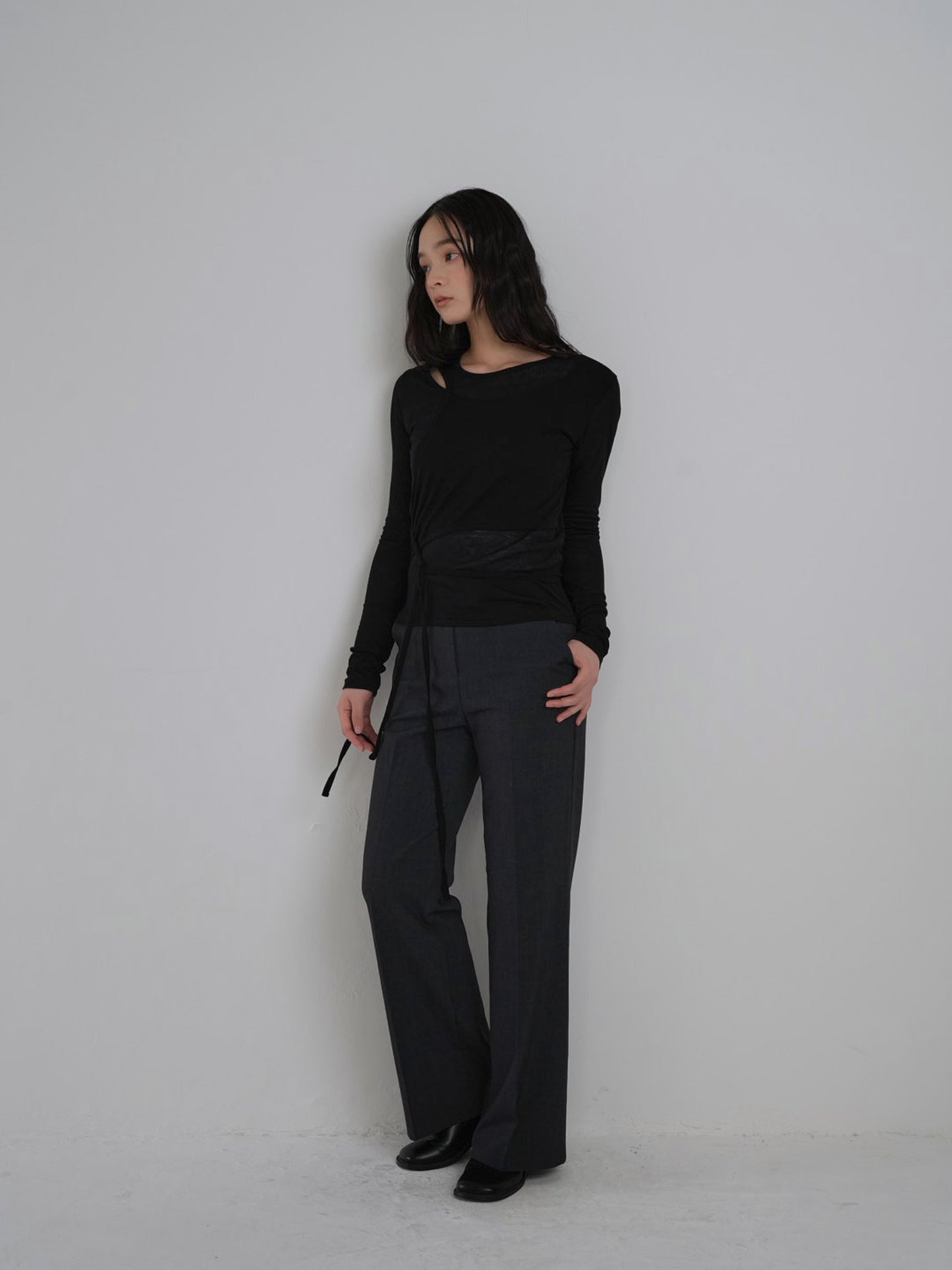 straight casual slacks