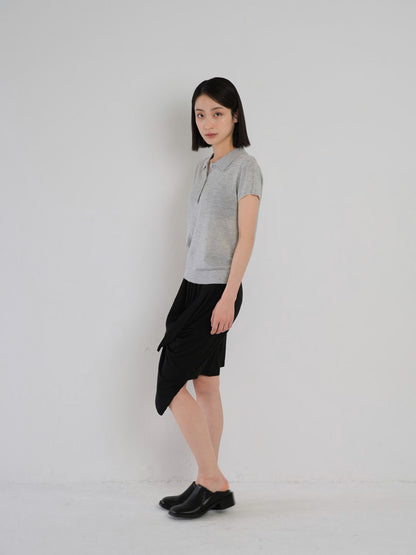 multi draping wrap skirt