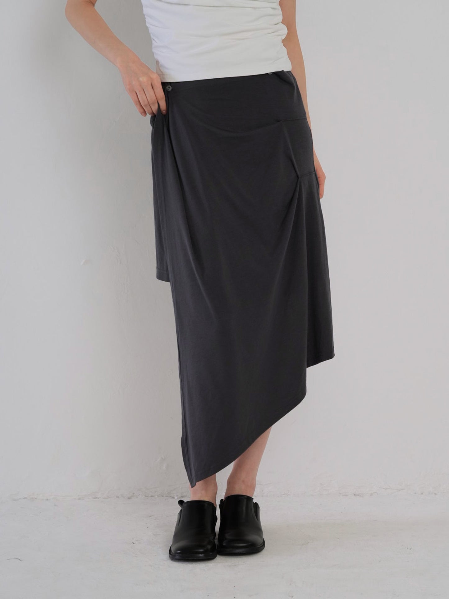 multi draping wrap skirt