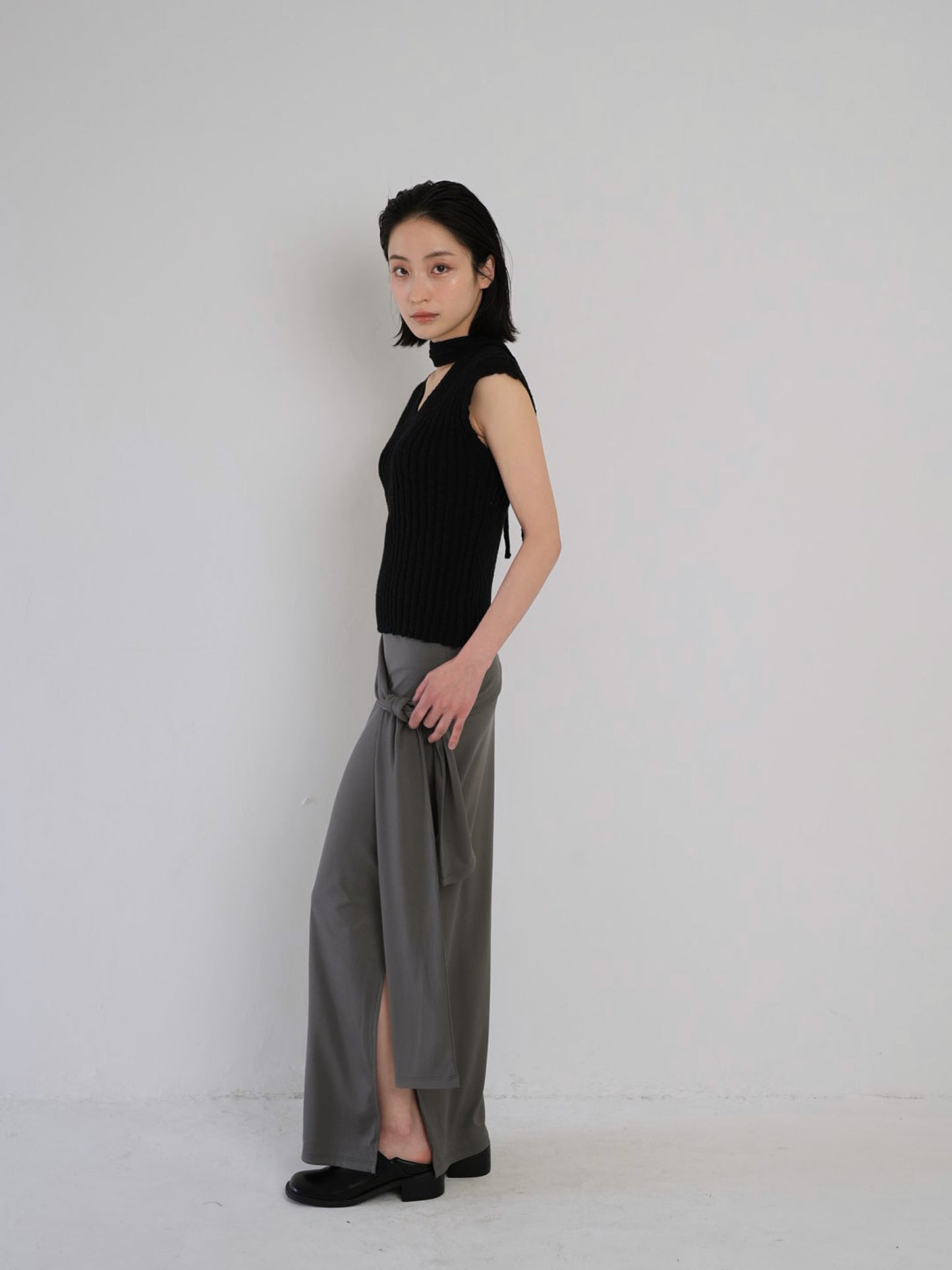 belt maxi skirt