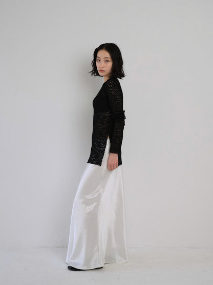 lace slit tee