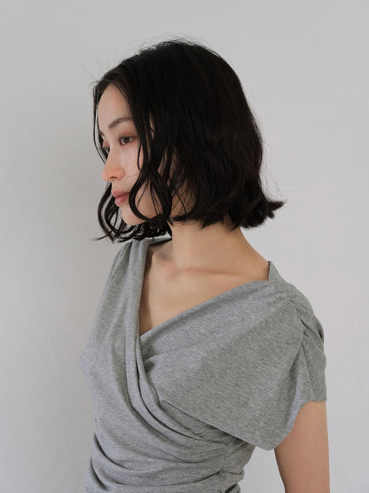 V shirring tee