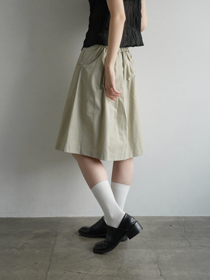 pleats midi skirt