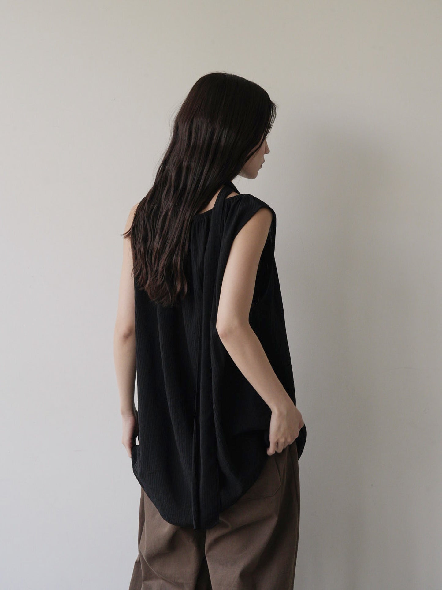 scarf wrinkle one piece