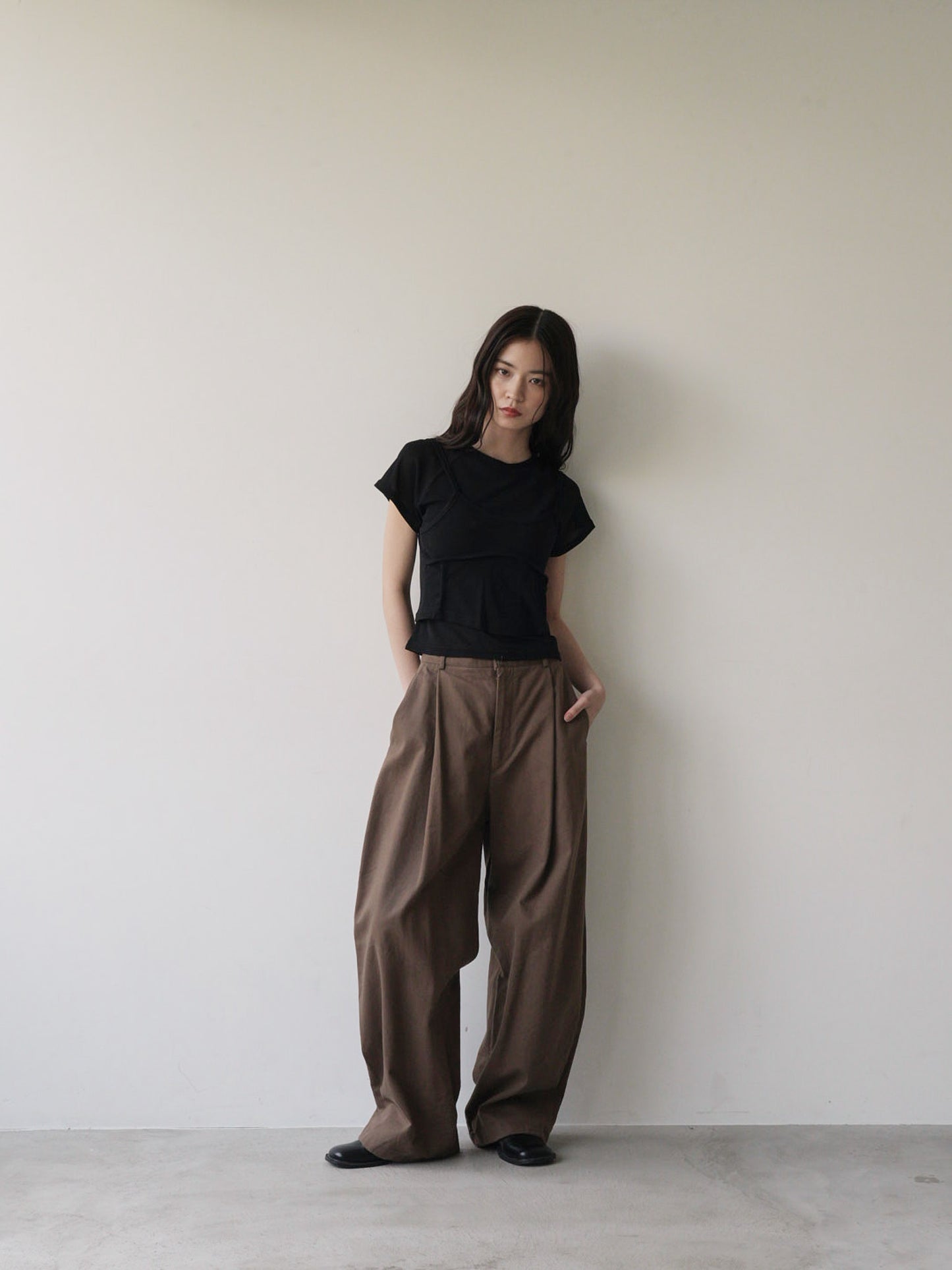 mesh camisole tee