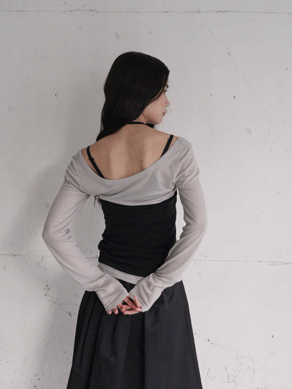 halter layered set tops