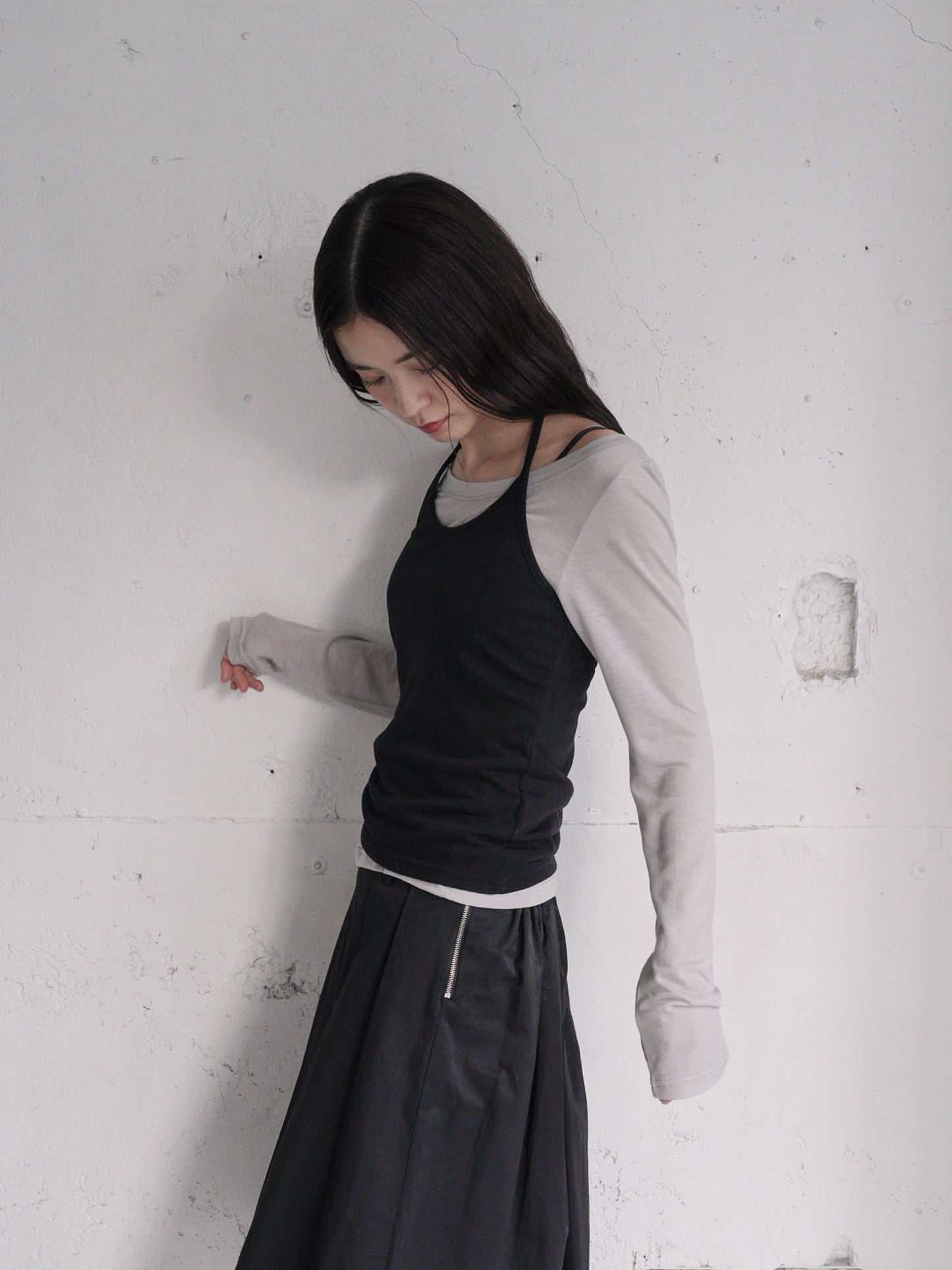 halter layered set tops