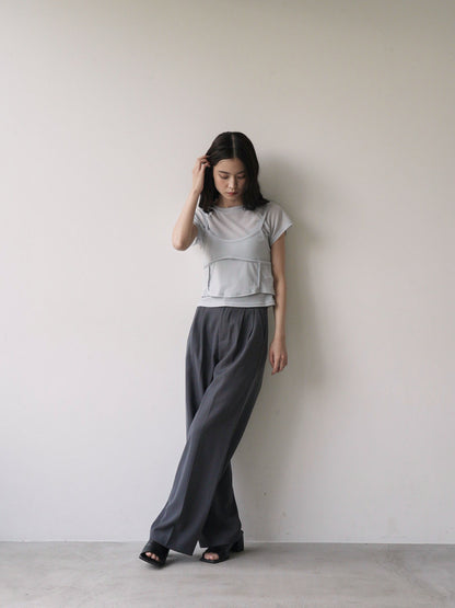 mesh camisole tee