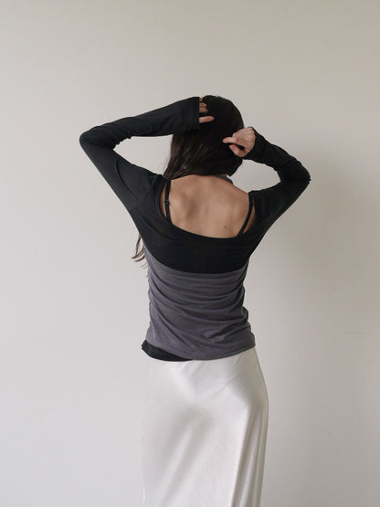halter layered set tops