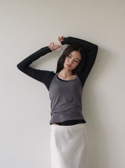 halter layered set tops