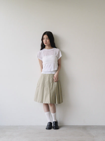 mesh camisole tee