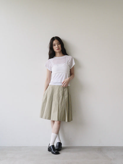 mesh camisole tee