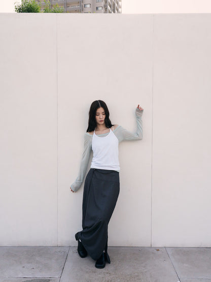 halter layered set tops