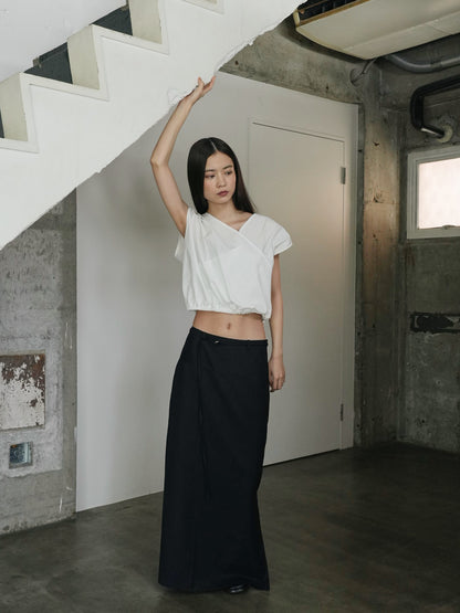 2way wrap blouse