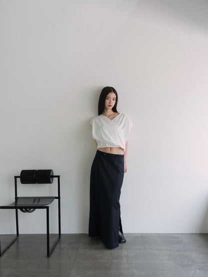 stripe maxi skirt