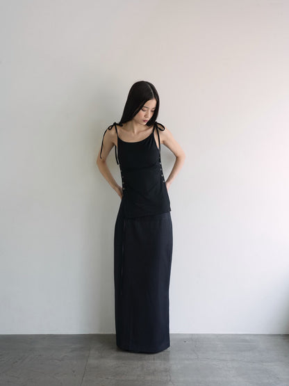 stripe maxi skirt
