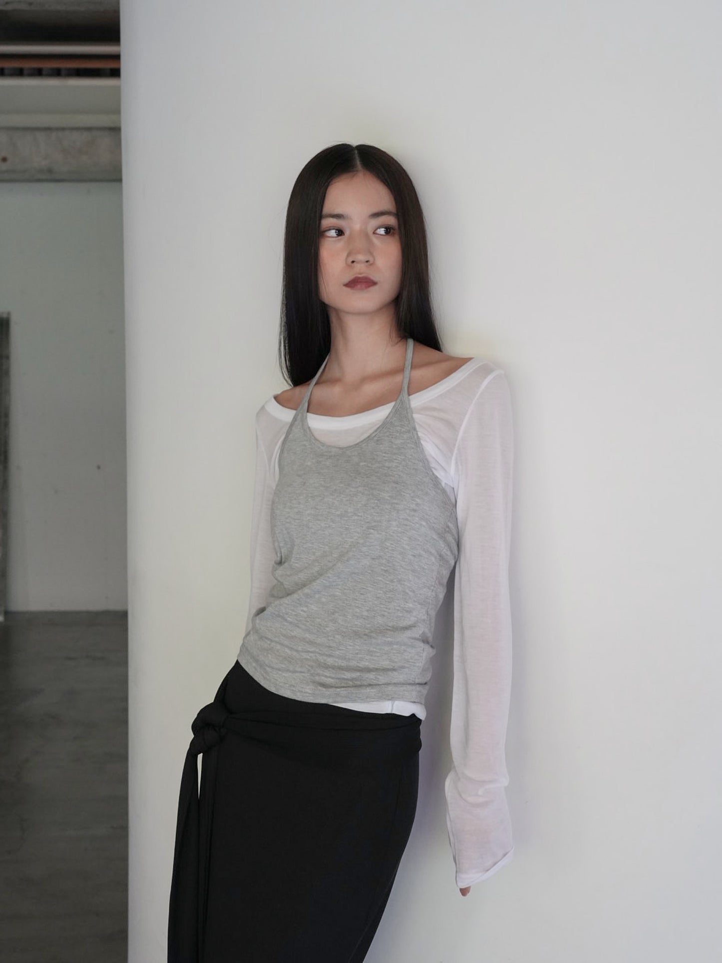 halter layered set tops