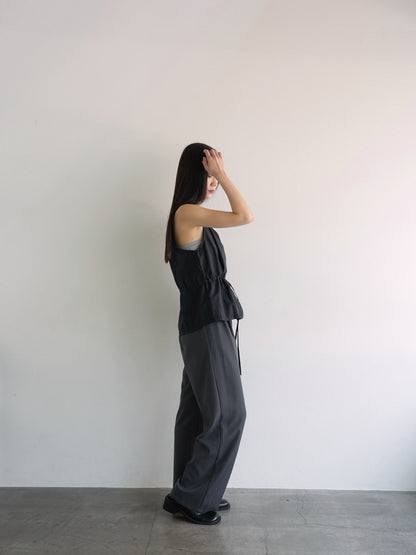 shirring nylon camisole tops