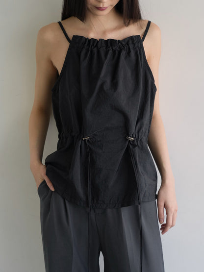 shirring nylon camisole tops