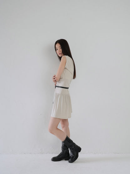 half shoulder gather tops