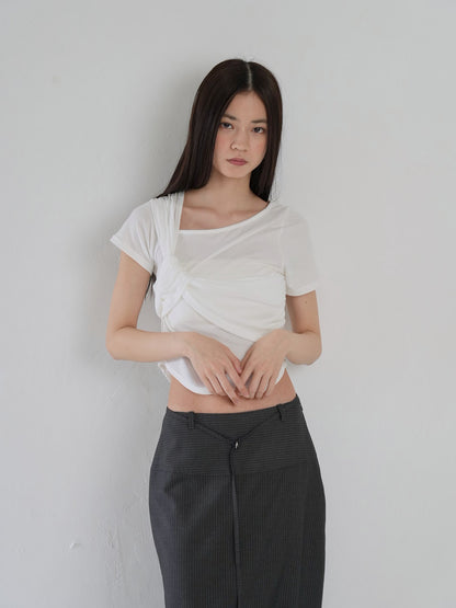 twist crop tee