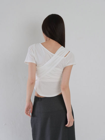 twist crop tee