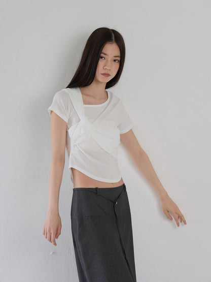 twist crop tee