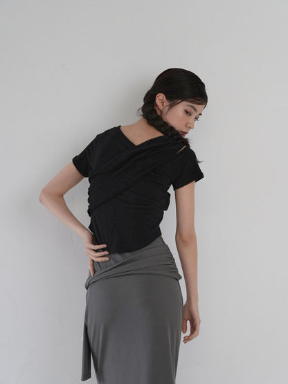 twist crop tee