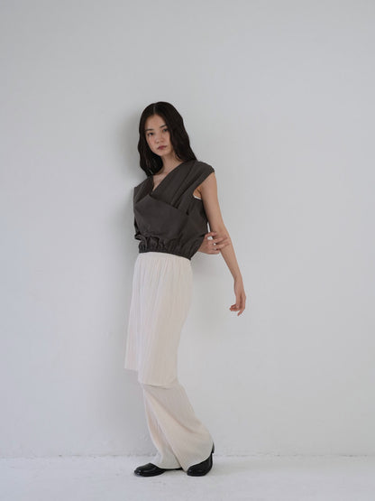2way wrap blouse