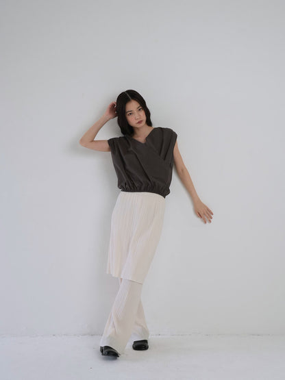 2way wrap blouse