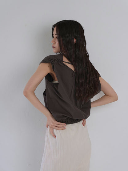 2way wrap blouse