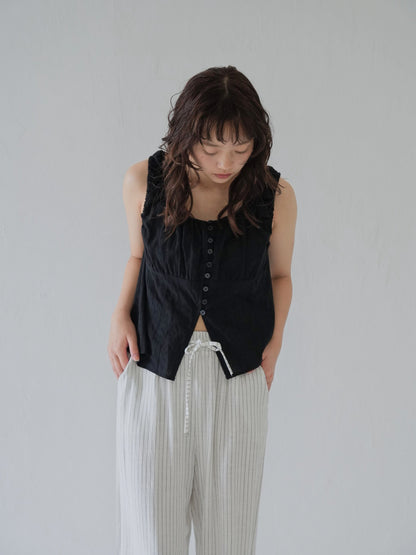 shirring summer blouse