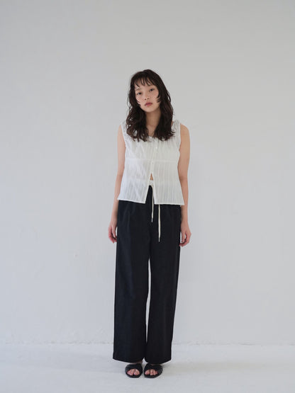 shirring summer blouse