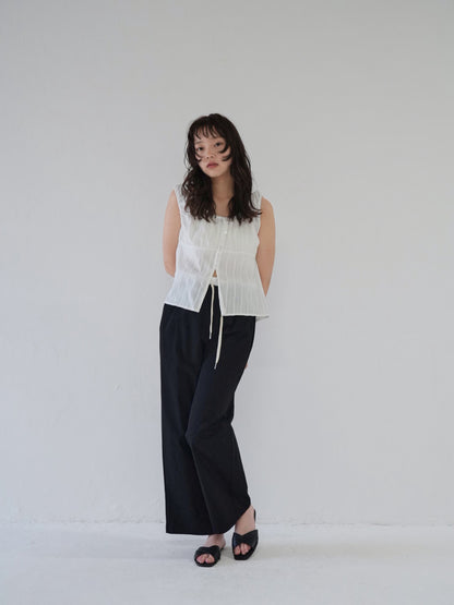 shirring summer blouse