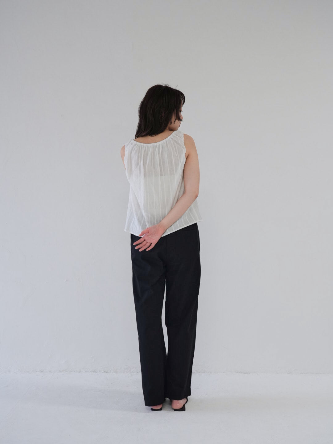 shirring summer blouse