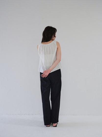 shirring summer blouse