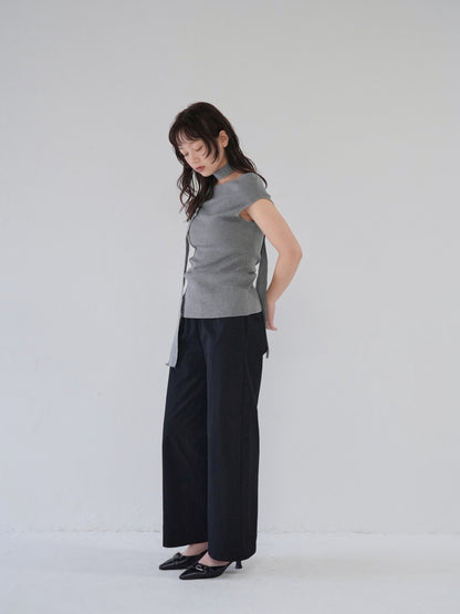 boat neck tie tops